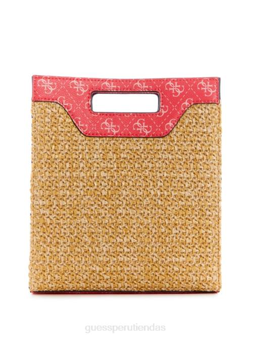 GUESS tote kasinta de rafia mini con aberturas mujer 0P8X3119 lavado de cali bolsas