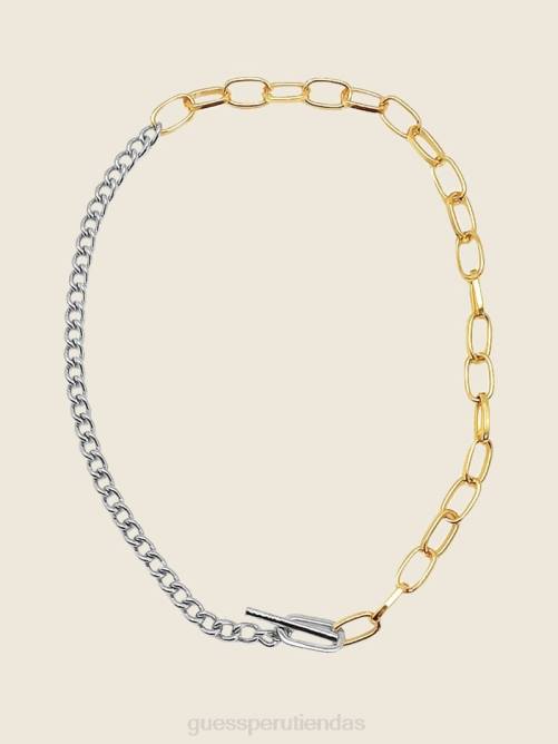 GUESS collar con eslabones de cadena en varios tonos mujer 0P8X3940 multi verde rosa blanco accesorio