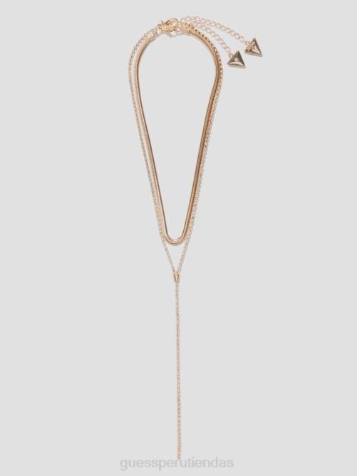 GUESS collar con múltiples cadenas mujer 0P8X3856 oro accesorio