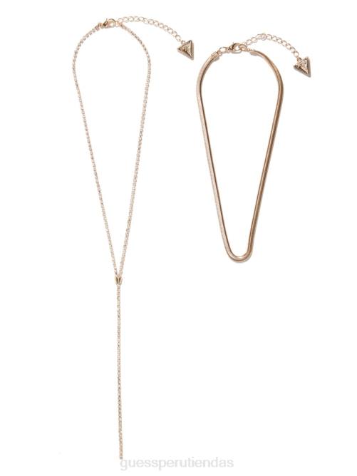 GUESS collar con múltiples cadenas mujer 0P8X3856 oro accesorio
