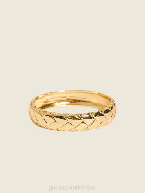 GUESS brazalete con textura tejida mujer 0P8X3942 oro accesorio