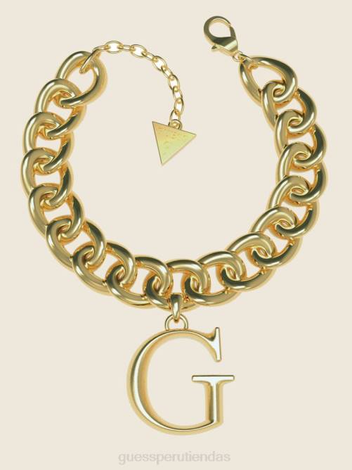 GUESS pulsera con cadena y logo g mujer 0P8X3945 oro accesorio