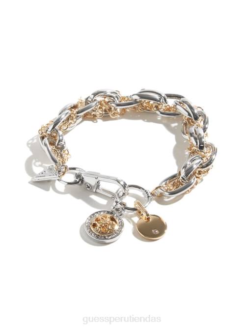 GUESS pulsera con charm quattro g mujer 0P8X3840 plata accesorio