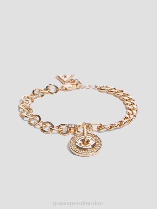 GUESS pulsera de disco pavé mujer 0P8X3908 oro accesorio