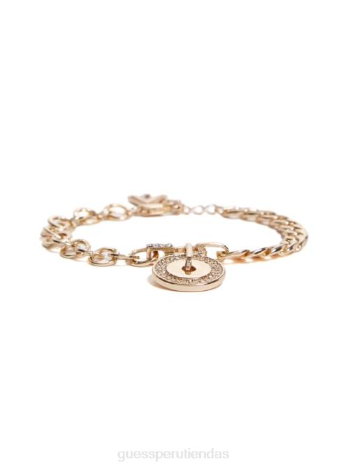 GUESS pulsera de disco pavé mujer 0P8X3908 oro accesorio