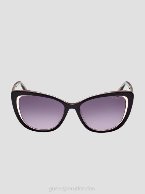GUESS Gafas de sol tipo ojo de gato para concienciar sobre el cáncer de mama mujer 0P8X3678 plata accesorio