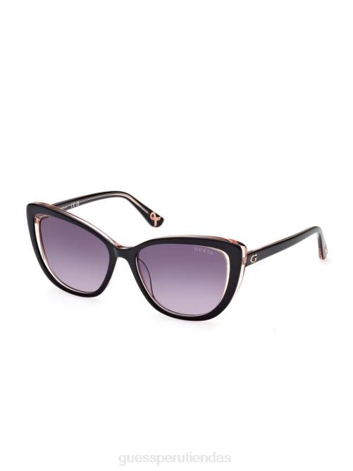 GUESS Gafas de sol tipo ojo de gato para concienciar sobre el cáncer de mama mujer 0P8X3678 plata accesorio