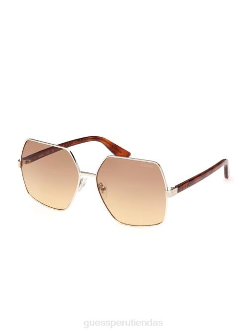GUESS gafas de sol aurora con ribete extragrande mujer 0P8X3652 tortuga accesorio