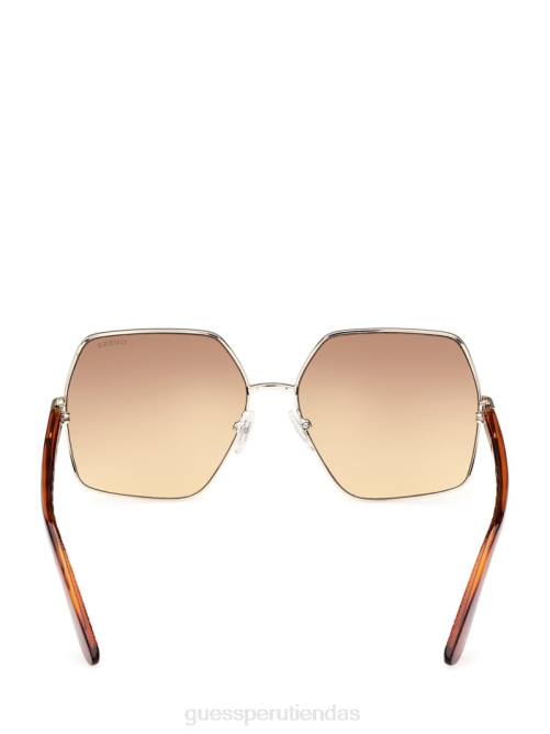 GUESS gafas de sol aurora con ribete extragrande mujer 0P8X3652 tortuga accesorio