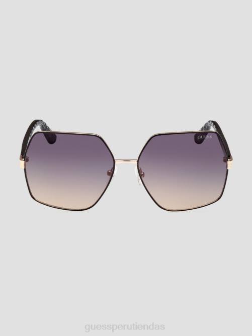 GUESS gafas de sol aurora con ribete extragrande mujer 0P8X3680 05b (negro) accesorio