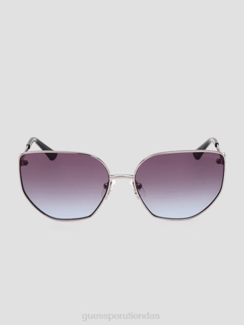 GUESS gafas de sol cat-eye de metal con strass mujer 0P8X3671 plata accesorio