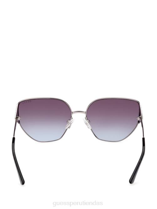 GUESS gafas de sol cat-eye de metal con strass mujer 0P8X3671 plata accesorio