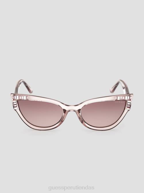 GUESS gafas de sol cateye de plástico con piedra mujer 0P8X3653 desnudo accesorio