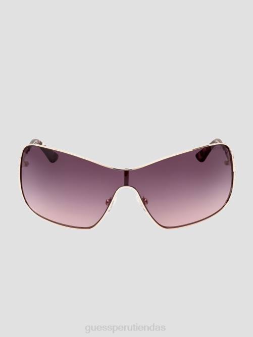GUESS gafas de sol con escudo metálico y logo quattro g mujer 0P8X3674 Oro blanco accesorio