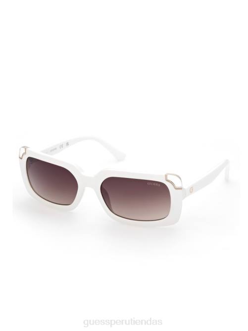 GUESS gafas de sol con logo cuadrado mujer 0P8X3685 blanco accesorio