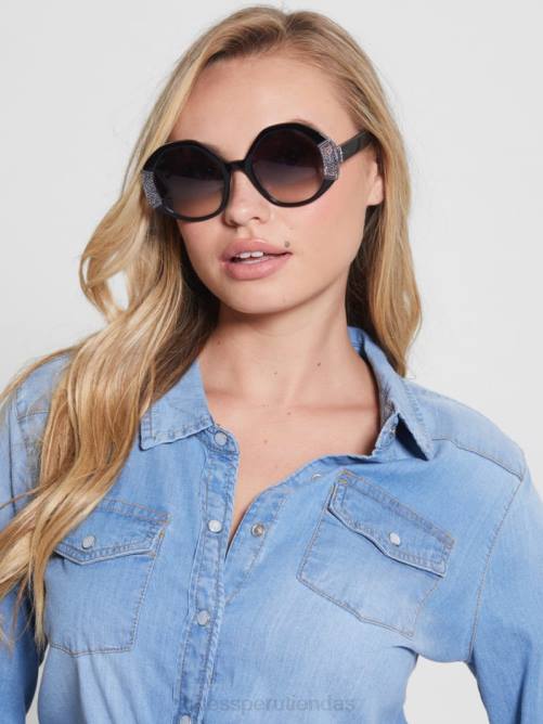 GUESS gafas de sol con montura geométrica metalizada mujer 0P8X3670 plata accesorio
