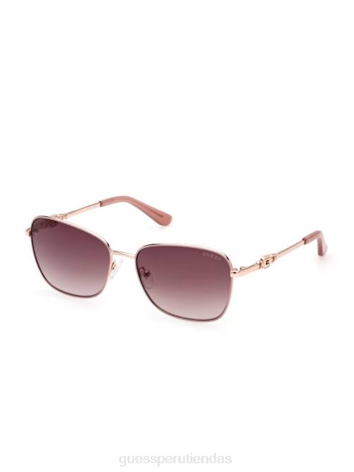 GUESS gafas de sol con ribete metálico en color mariposa mujer 0P8X3754 rojo accesorio