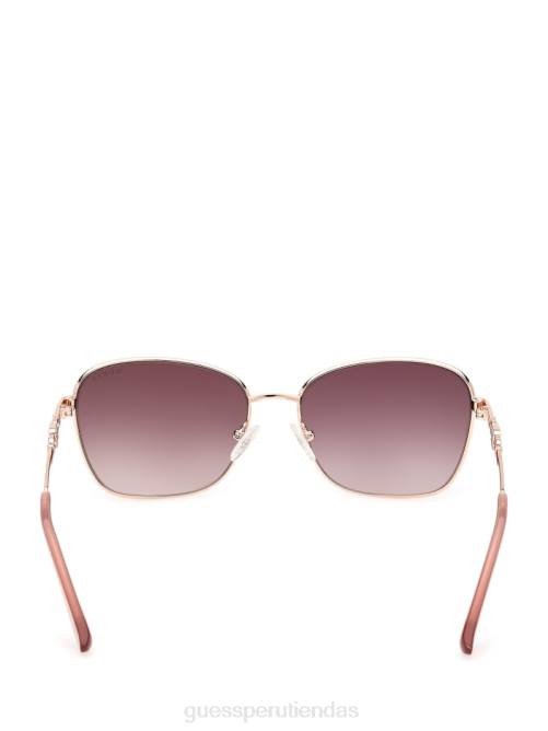 GUESS gafas de sol con ribete metálico en color mariposa mujer 0P8X3754 rojo accesorio