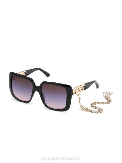 GUESS gafas de sol cuadradas con borlas mujer 0P8X3705 negro accesorio
