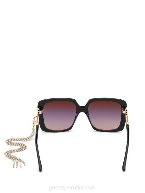 GUESS gafas de sol cuadradas con borlas mujer 0P8X3705 negro accesorio