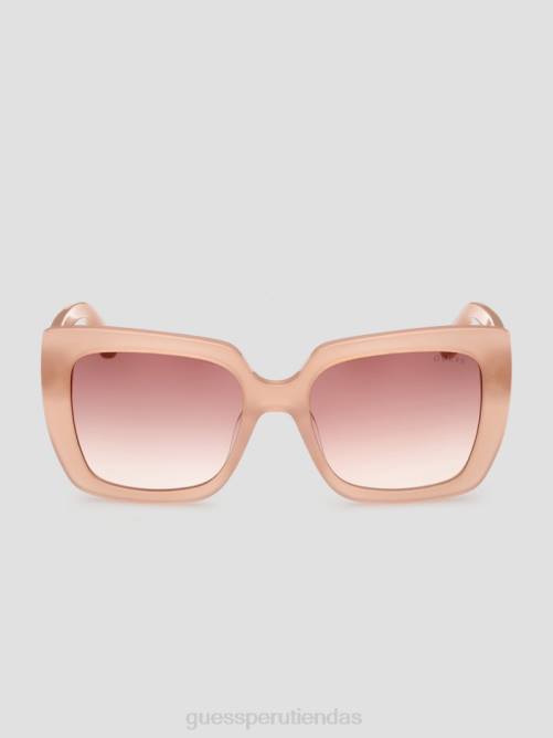 GUESS gafas de sol cuadradas con logo estampado mujer 0P8X3657 rubor accesorio
