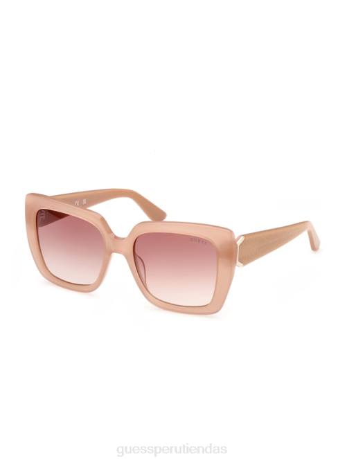 GUESS gafas de sol cuadradas con logo estampado mujer 0P8X3657 rubor accesorio