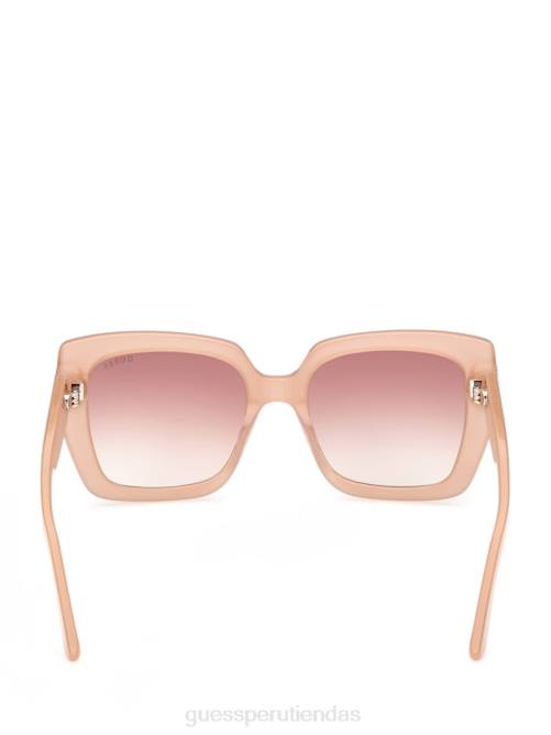 GUESS gafas de sol cuadradas con logo estampado mujer 0P8X3657 rubor accesorio