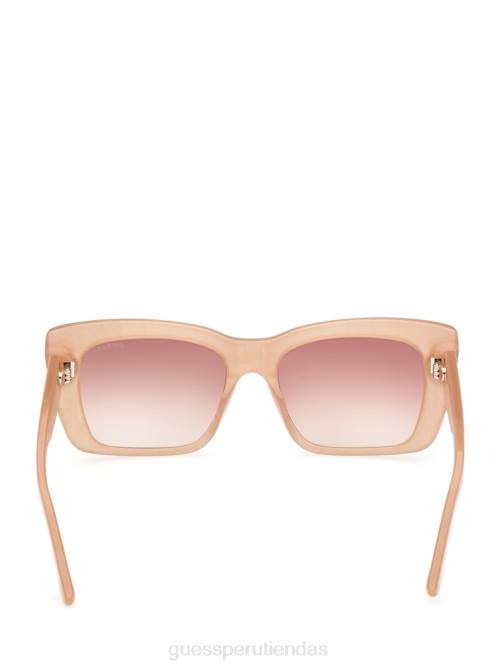 GUESS gafas de sol cuadradas con logo estampado mujer 0P8X3684 rubor accesorio