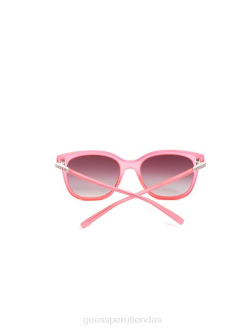 GUESS gafas de sol cuadradas con ribetes de neón mariel mujer 0P8X3724 rosa accesorio