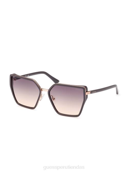 GUESS gafas de sol cuadradas de metal y esmalte mujer 0P8X3669 gris accesorio
