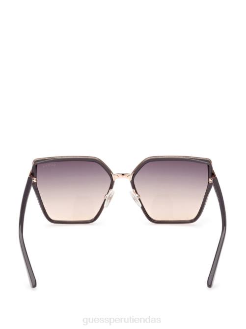 GUESS gafas de sol cuadradas de metal y esmalte mujer 0P8X3669 gris accesorio