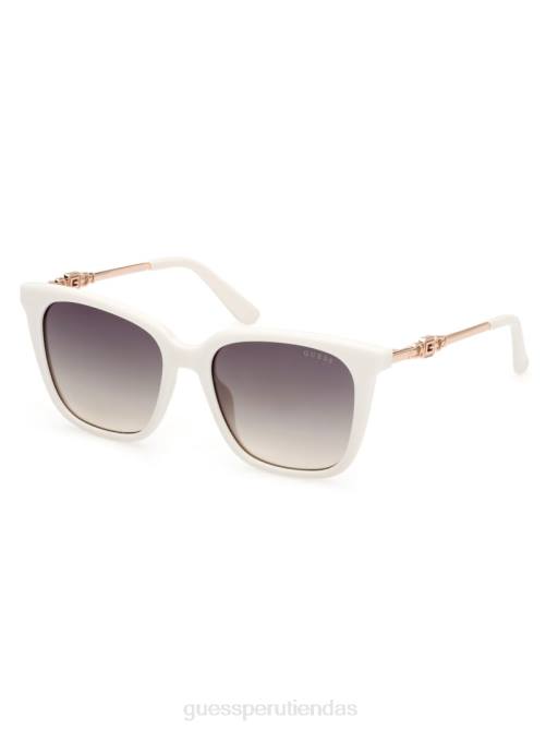 GUESS gafas de sol cuadradas de plástico g mujer 0P8X3660 blanco accesorio