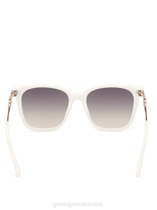 GUESS gafas de sol cuadradas de plástico g mujer 0P8X3660 blanco accesorio
