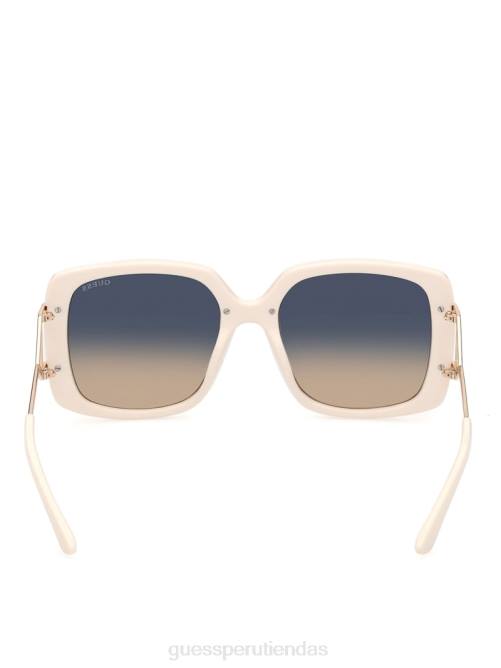 GUESS gafas de sol cuadradas extragrandes mujer 0P8X3714 blanco accesorio