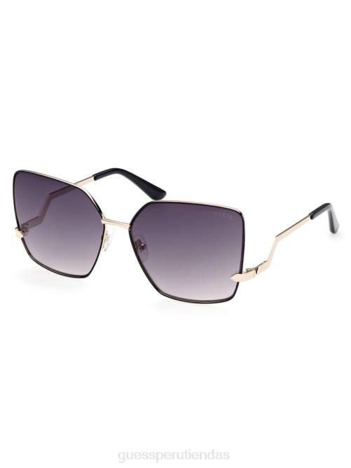 GUESS gafas de sol cuadradas oversize en zigzag mujer 0P8X3771 05b (negro) accesorio