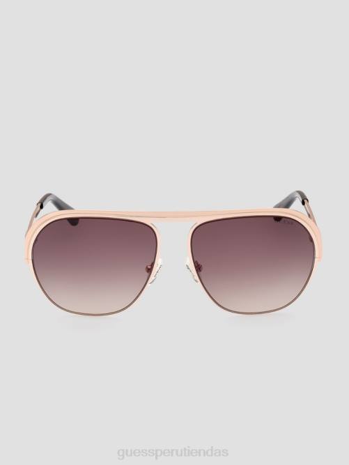 GUESS gafas de sol de aviador de metal mujer 0P8X3709 tortuga accesorio