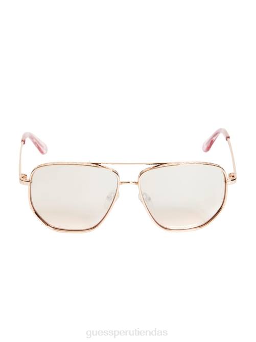 GUESS gafas de sol de aviador kelly mujer 0P8X3694 oro rosa brillante/burdeos accesorio