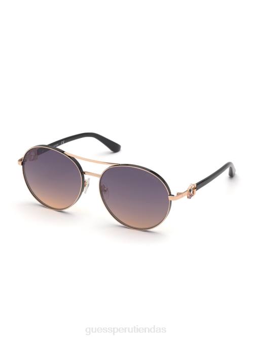 GUESS gafas de sol de aviador sally mujer 0P8X3710 lavado de masa accesorio