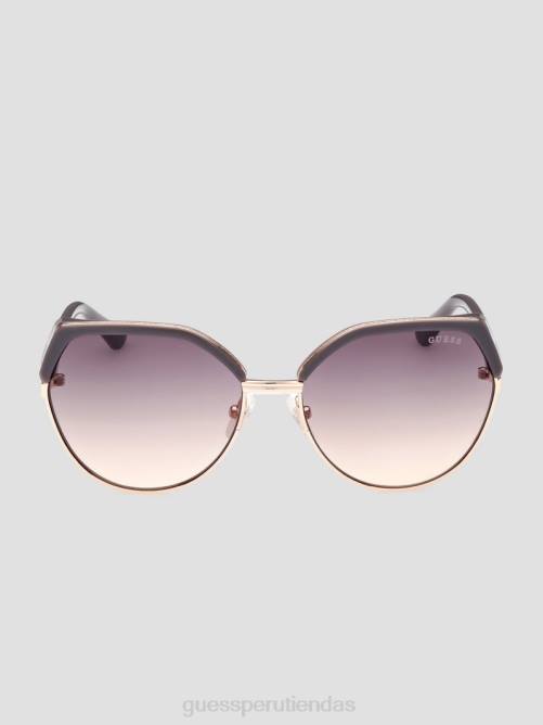 GUESS gafas de sol de metal esmaltado geométrico mujer 0P8X3673 gris accesorio