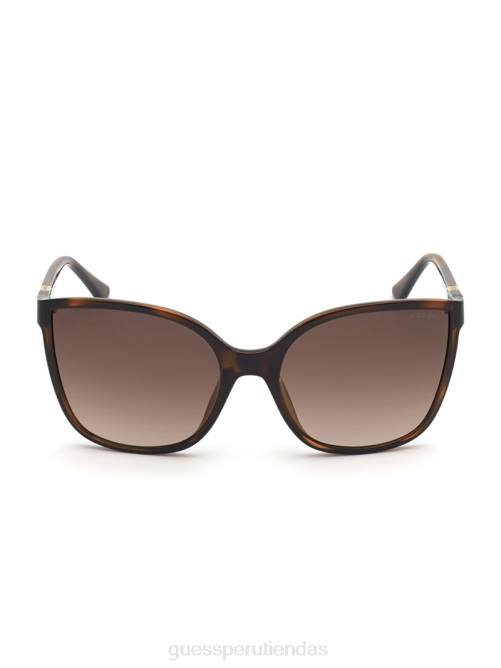 GUESS gafas de sol estilo ojo de gato extragrandes mujer 0P8X3717 habana oscuro/brn degradado accesorio