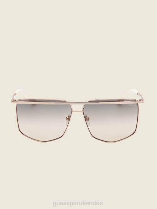 GUESS gafas de sol geométricas con barra frontal de metal mujer 0P8X3690 negro accesorio