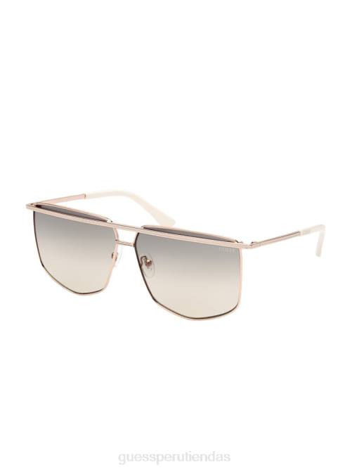 GUESS gafas de sol geométricas con barra frontal de metal mujer 0P8X3690 negro accesorio