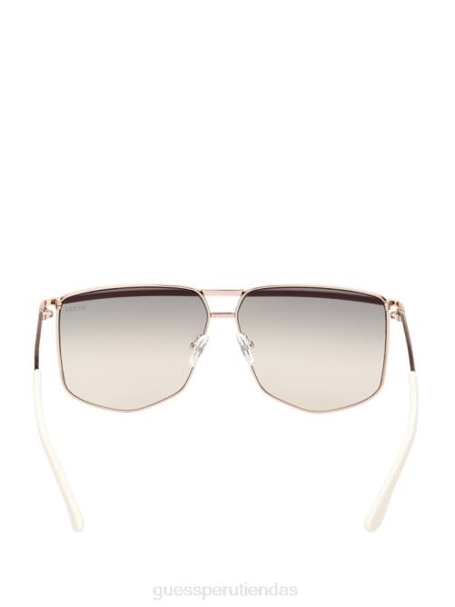 GUESS gafas de sol geométricas con barra frontal de metal mujer 0P8X3690 negro accesorio