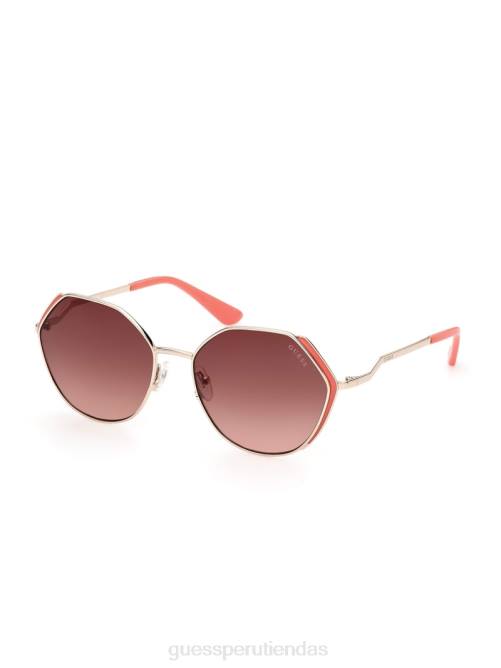 GUESS gafas de sol geométricas con patillas de colores mujer 0P8X3773 tortuga accesorio