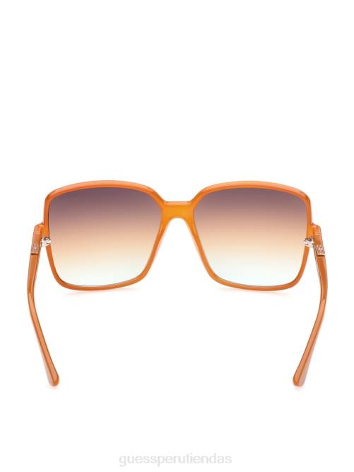 GUESS gafas de sol oversize con logo cuadrado mujer 0P8X3719 naranja neón accesorio
