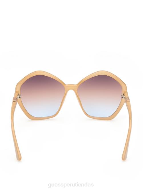 GUESS gafas de sol oversize con logo geométrico mujer 0P8X3751 rubor accesorio