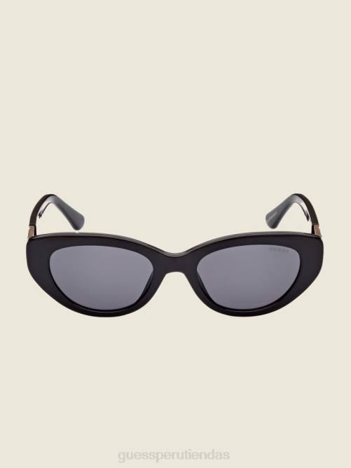 GUESS gafas de sol tipo ojo de gato de plástico de colores mujer 0P8X3760 negro accesorio