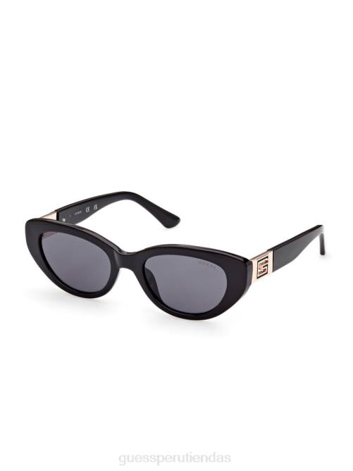 GUESS gafas de sol tipo ojo de gato de plástico de colores mujer 0P8X3760 negro accesorio