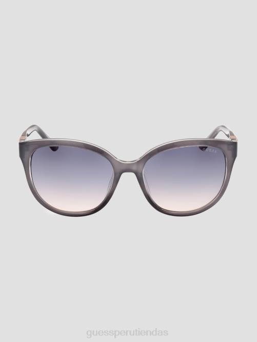 GUESS gafas de sol tipo ojo de gato de plástico lechoso mujer 0P8X3658 azul accesorio
