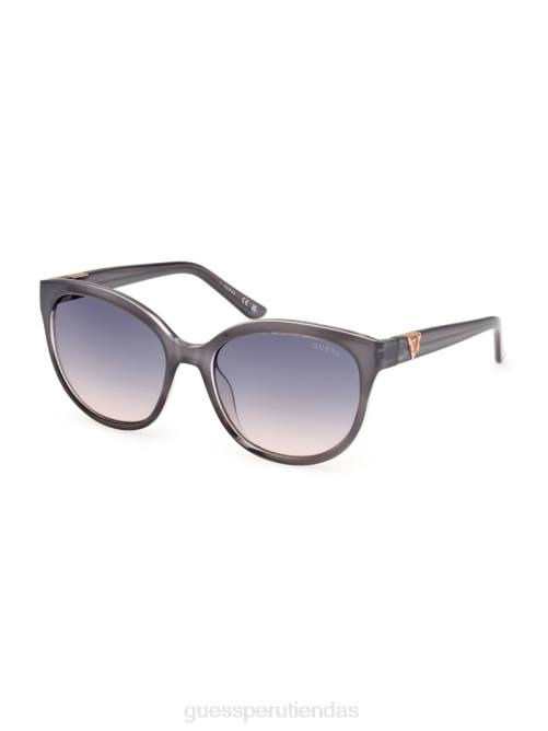 GUESS gafas de sol tipo ojo de gato de plástico lechoso mujer 0P8X3658 azul accesorio